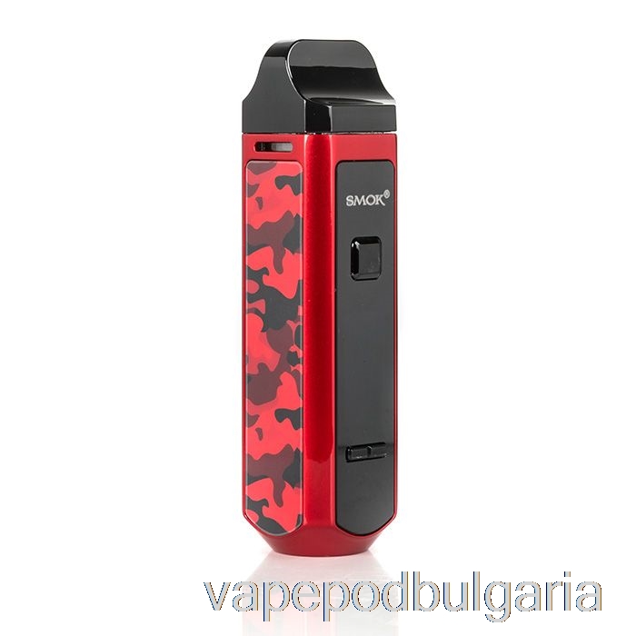 Vape 10000 Дръпки Smok Rpm 40 Pod Mod Kit Red Camo